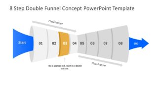 Funnel Diagram of 3 Step PPT