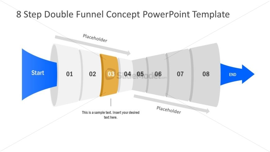 Funnel Diagram of 3 Step PPT