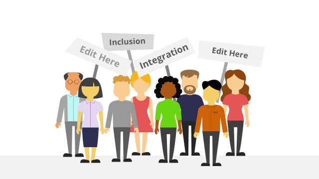 PPT Diverse Protest Template Design