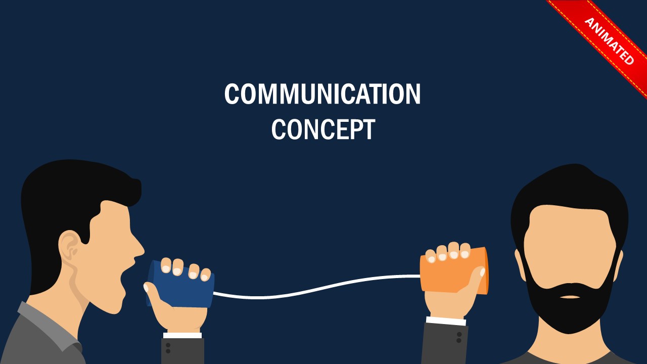 Communication Concept Animated Template - SlideModel
