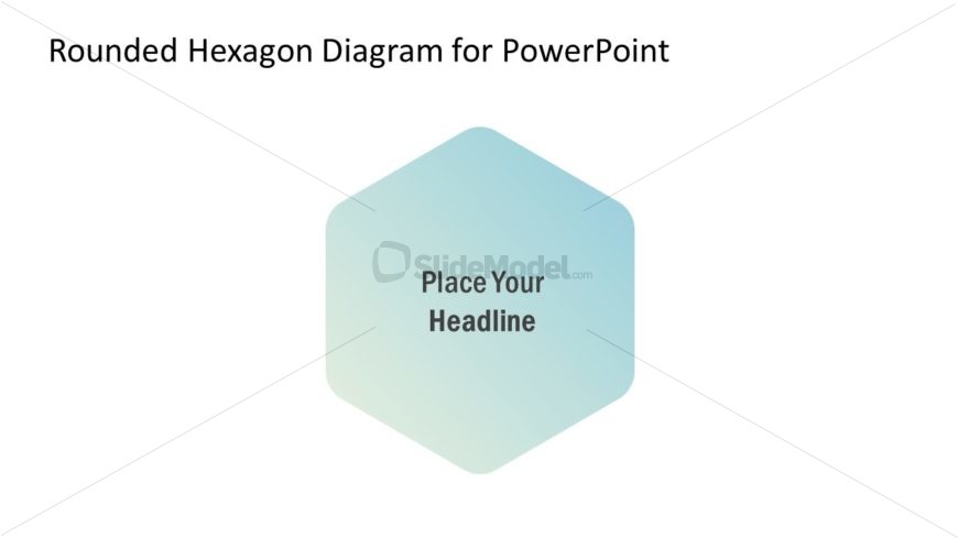 Gradient Hexagonal Diagram Template