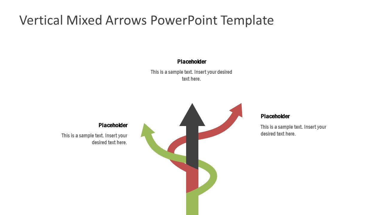 Mixed Arrow Shapes Business PowerPoint