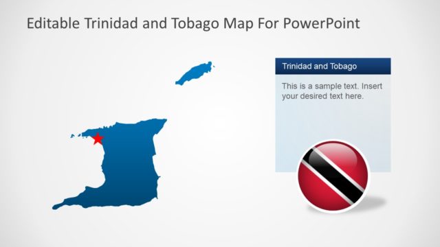 PowerPoint Map Trinidad and Tobago