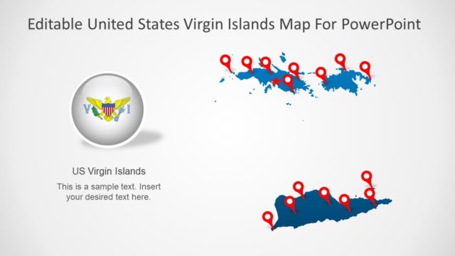 United States Virgin Islands PowerPoint Map