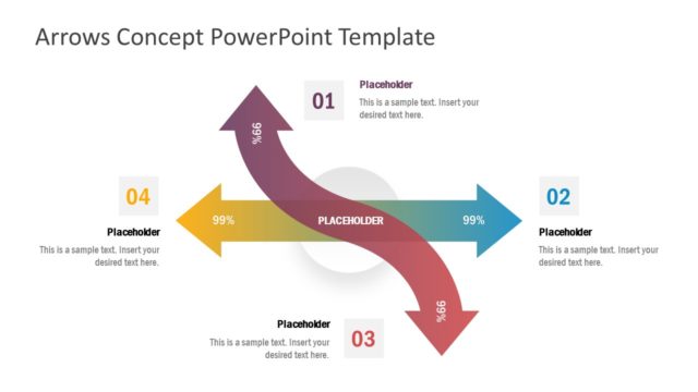PowerPoint Arrow Concept Diagram Template