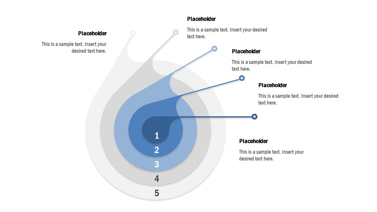 5 Steps Concentric Circle Diagram