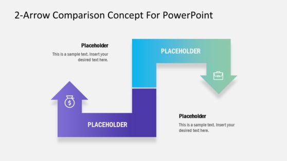 2-Arrow Comparison PowerPoint Template