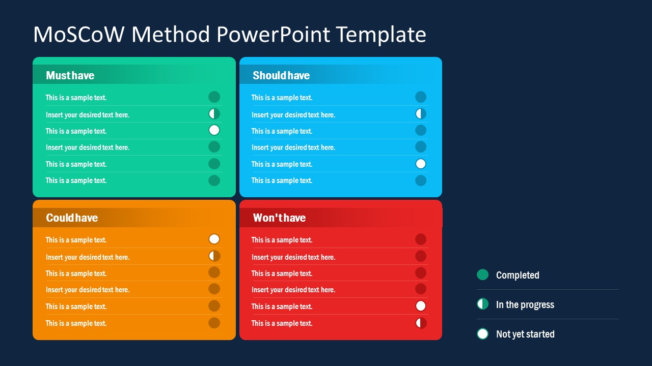 MoSCoW Project Planning Model PowerPoint SlideModel