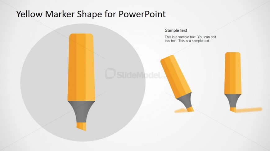 Marker Vector Illustration for PowerPoint