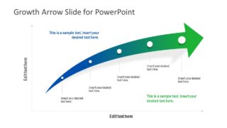 5 Steps Growth Arrow Diagram