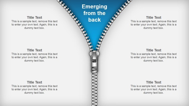 Editable Zipper Shapes for PowerPoint