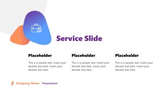 Fluid Layouts Backgrounds PPT Our Services Slide