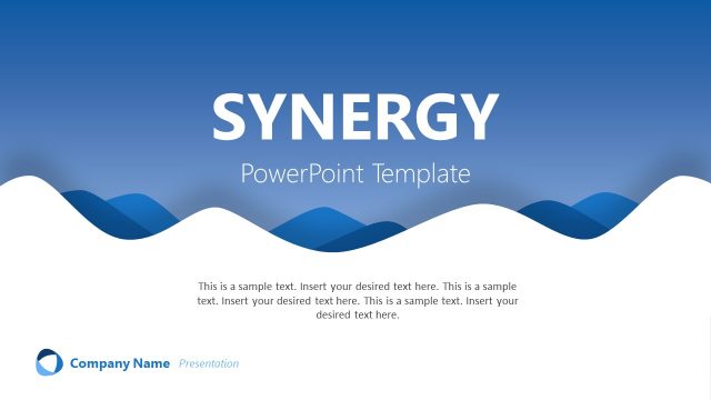 Synergy PowerPoint Presentation Template – Cover Slide