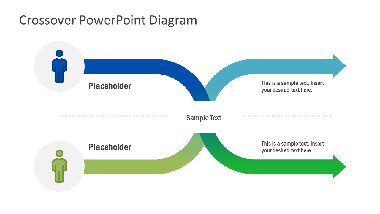 Two Arrow Curved Arrow PowerPoint