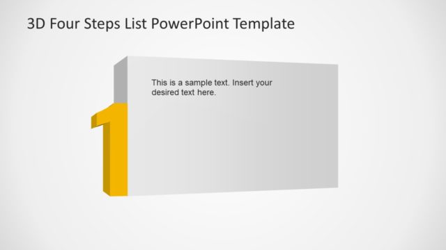 1 Step of 3D PowerPoint