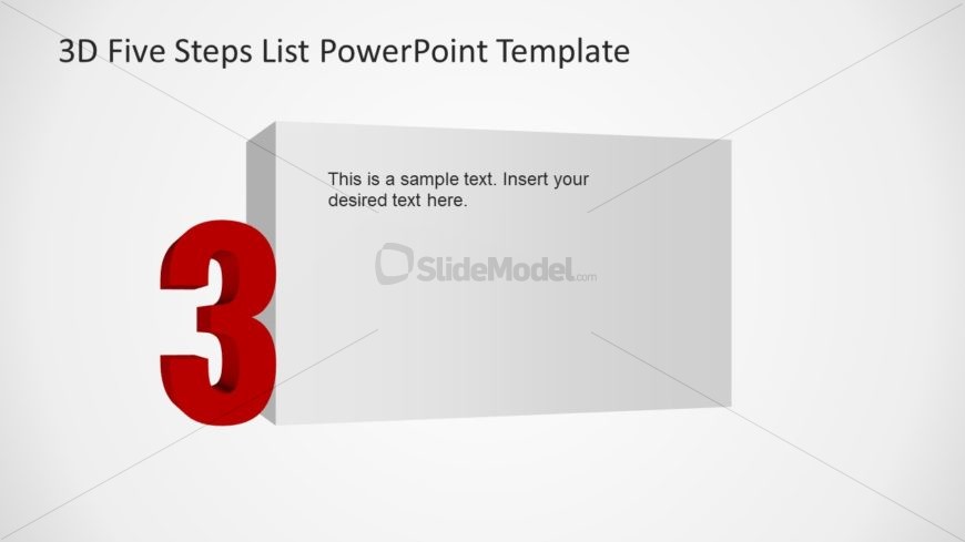 3D Numbers Step 3 Template