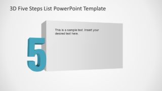 3D Numbers Step 5 Template