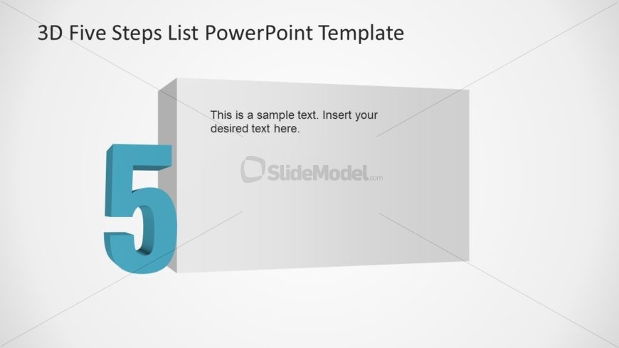 3D Numbers Step 5 Template