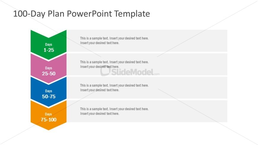 Diagram of 100 Day Plan Strategy