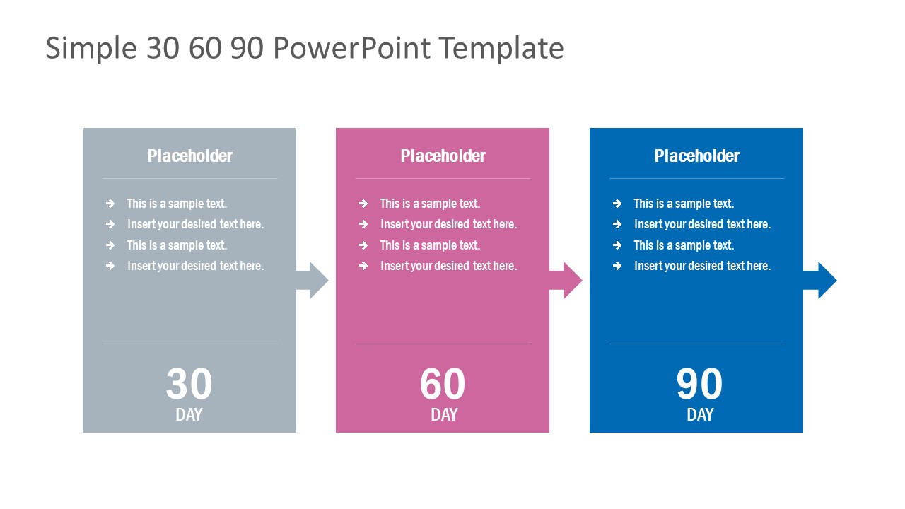 22-22-22 Days Plan PowerPoint - SlideModel For 30 60 90 Business Plan Template Ppt