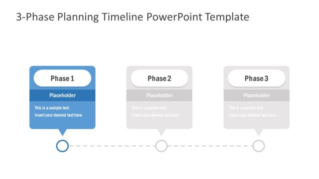 3 Steps Timeline PowerPoint Diagram