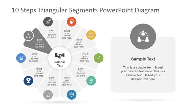 9 Step Triangular Segments PowerPoint