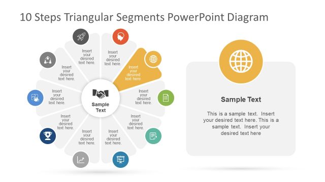 10 Triangular Segments Cycle PowerPoint