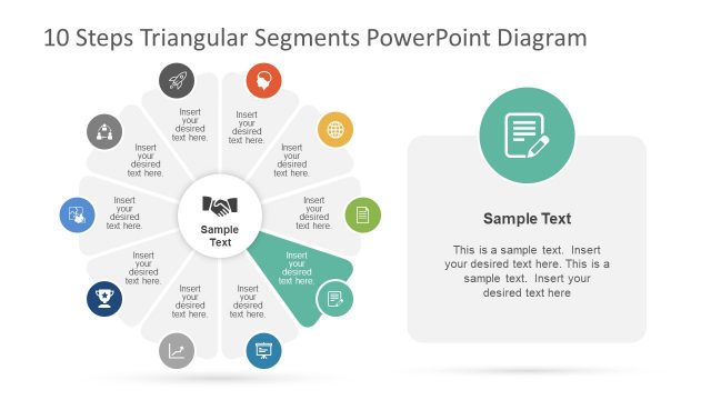 4 Step Triangular Segments PowerPoint