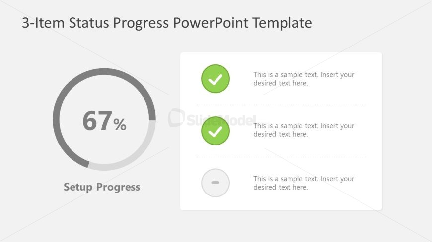 Status Progress PPT Presentation Template