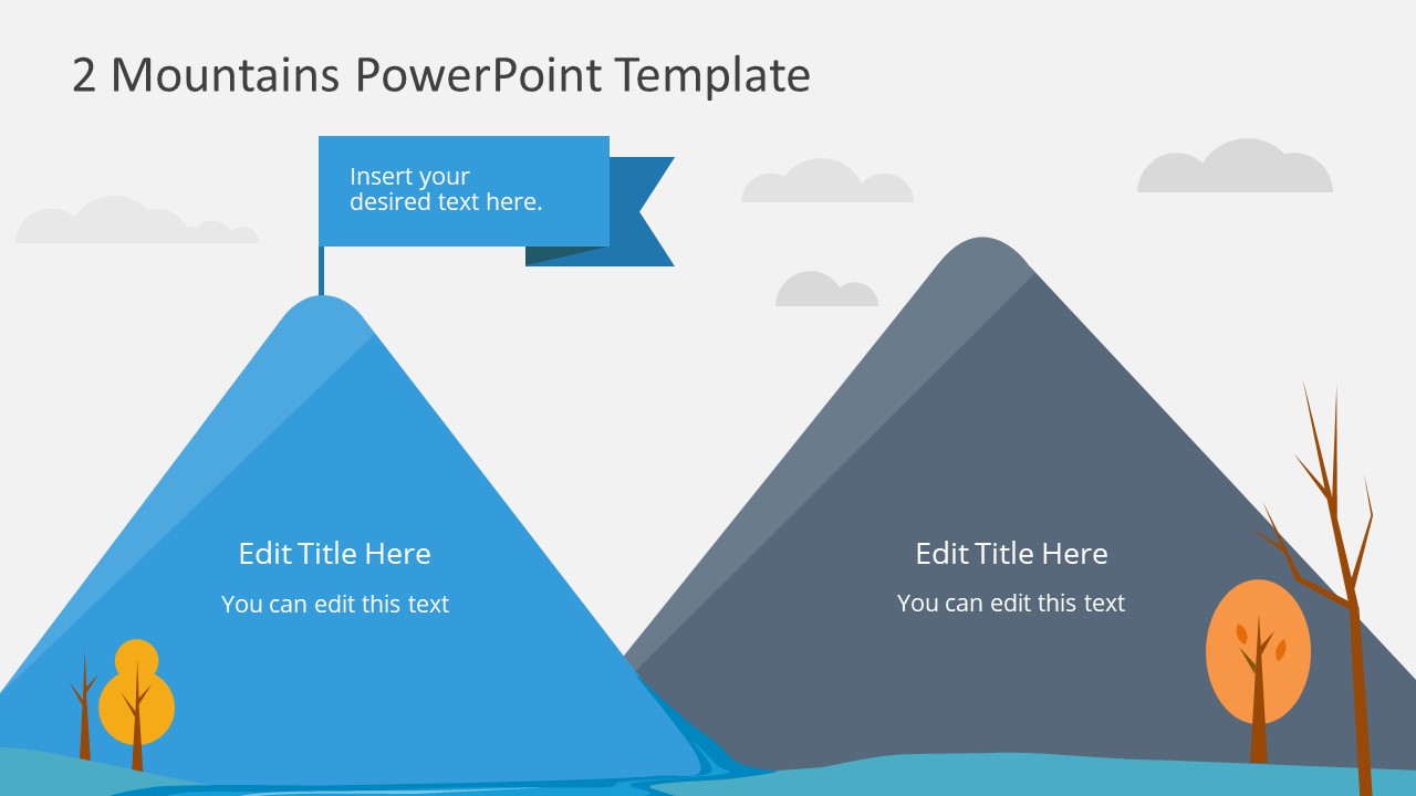 Шаблон для презентации powerpoint горы