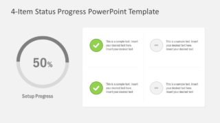Slides of 4 Item Status Progress