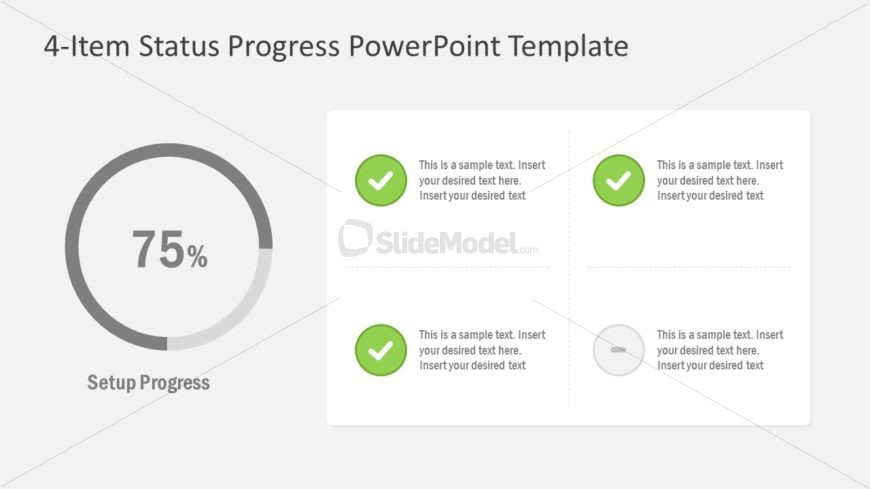 Status Donut Chart Template