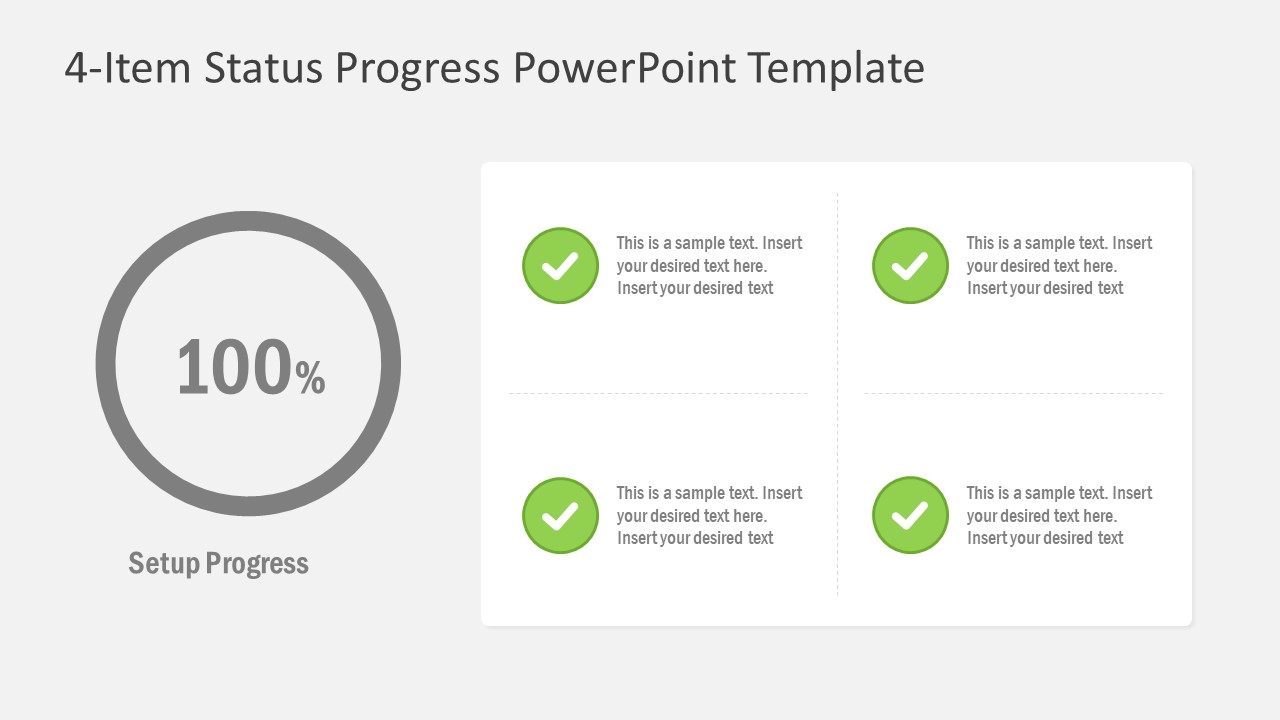 Process Completion Status PowerPoint
