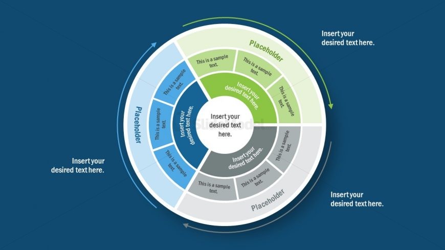 PowerPoint Diagram of 3 Levels 