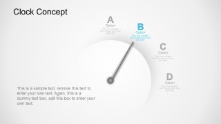 PowerPoint Business Time Concept With Clock Vector