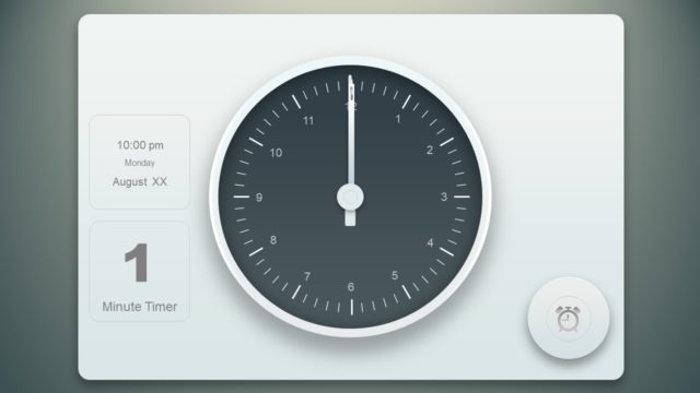 Analog Clock Timer Animated PowerPoint