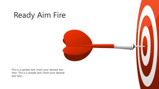 Customizable Ready Aim Fire PowerPoint Shapes 