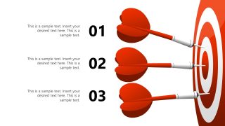 Editable Ready Aim Fire PPT Shapes Template 