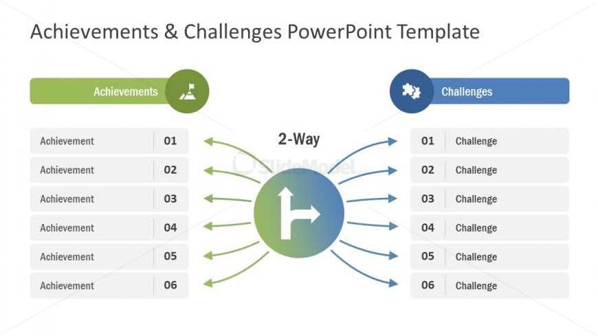 Two Way Success PowerPoint Template
