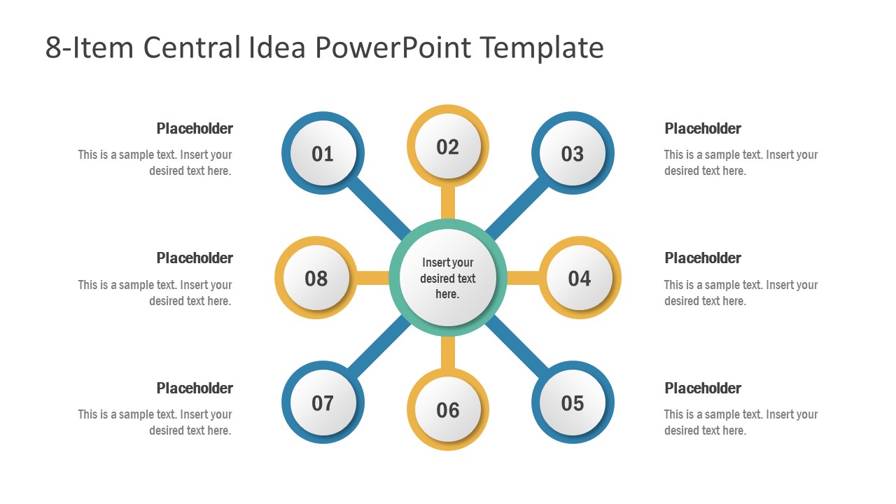 8 Steps Concept Diagram Template