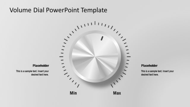 Volume Dial Editable PowerPoint