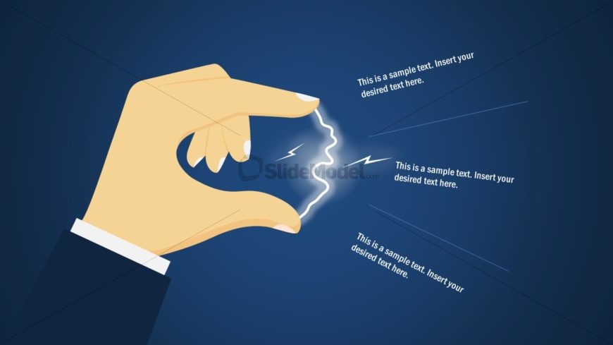 Editable Electricity Fingertip Spark Template