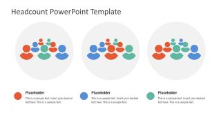 3 Groups Headcount PowerPoint