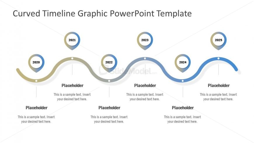 Presentation of Curved Timeline
