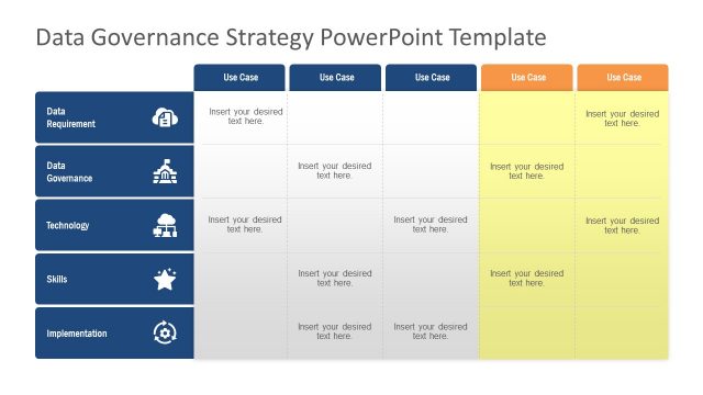 Data Governance Matrix Template PPT