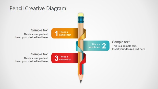 Pencil PowerPoint Shapes
