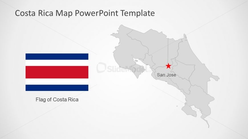 Central America Costa Rica Map