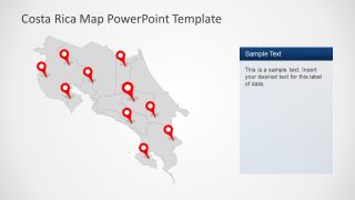 Outline Map of Costa Rica PPT