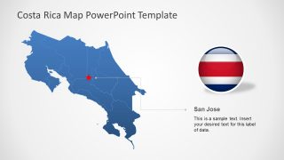 Outline Map of Costa Rica 