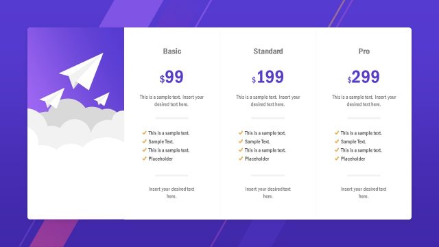 Startup Plans Slide Template for PowerPoint